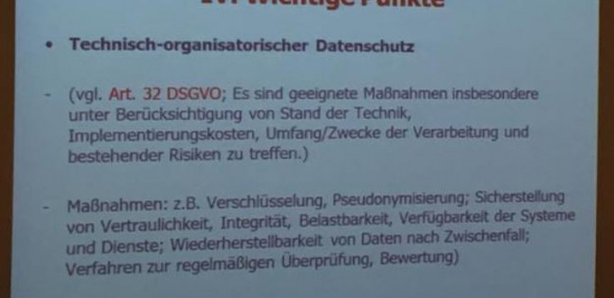 180925 Foto Datenschutzgrundverordnung